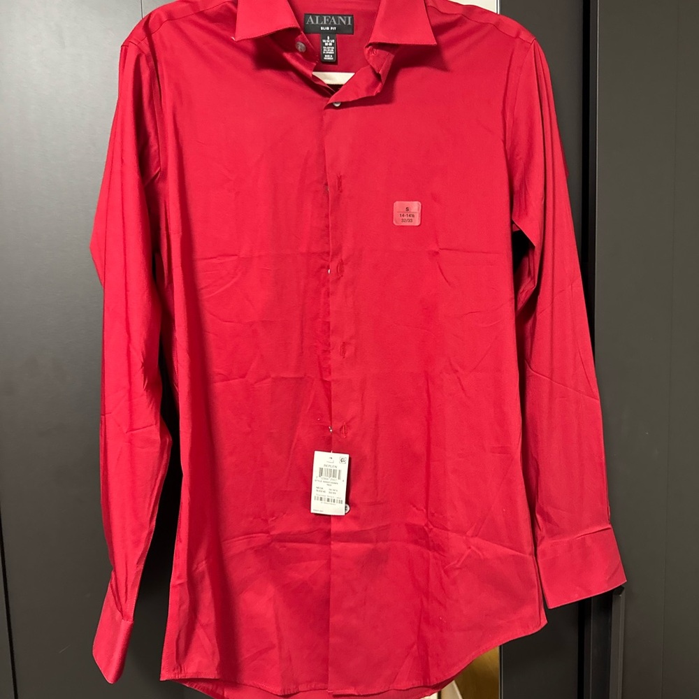 Alfani Men's Vibrant Red Dress Shirt